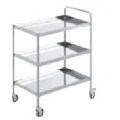 Simply Stainless SS15 800mm w x 550mm d x 900mm h THREE TIER TROLLEY
